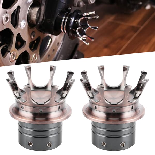 Forakselhætter Markant kronestyling CNC aluminiumslegering til motorcykelmodifikation Bronze