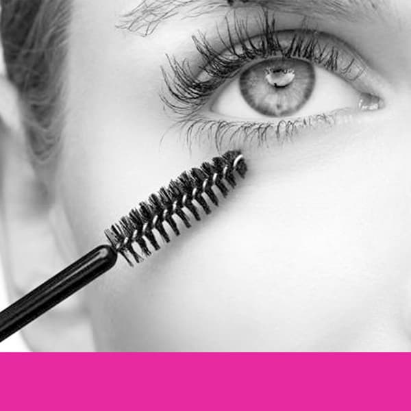 50 stk. øjenvippebørstesæt Engangs Mini Spiral Fleksibel Makeup Øjenvippebørste til Forlængelse Pink