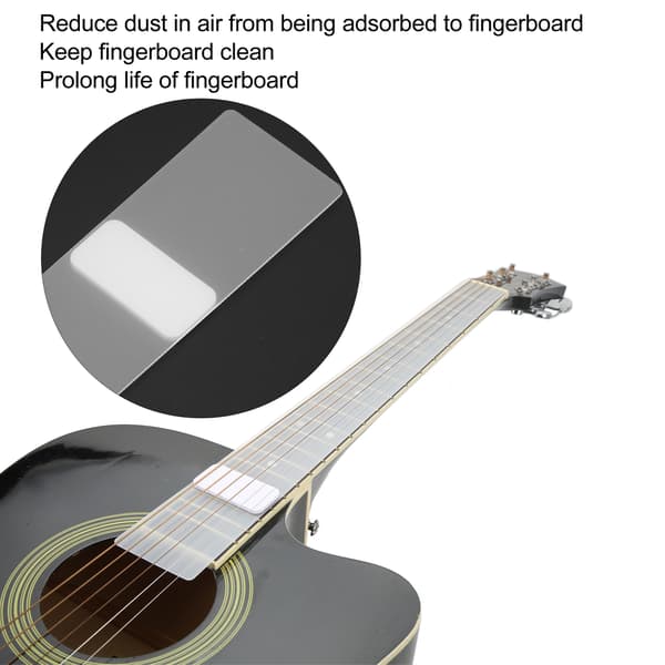 1 st PE Gitarr Greppbräda Dammskydd Genomskinligt Skydd för Elgitarr Tillbehör