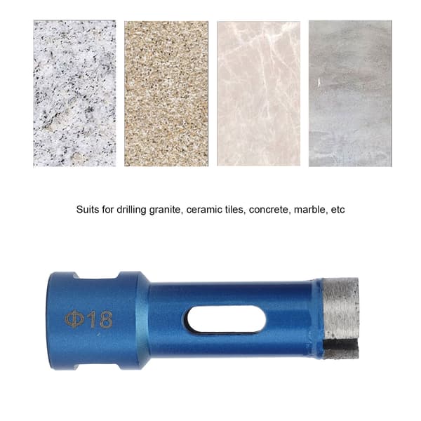 Sintret Diamant Hulsav 18mm til Marmor Granit Sten, M14 Gevind Kerneborebit