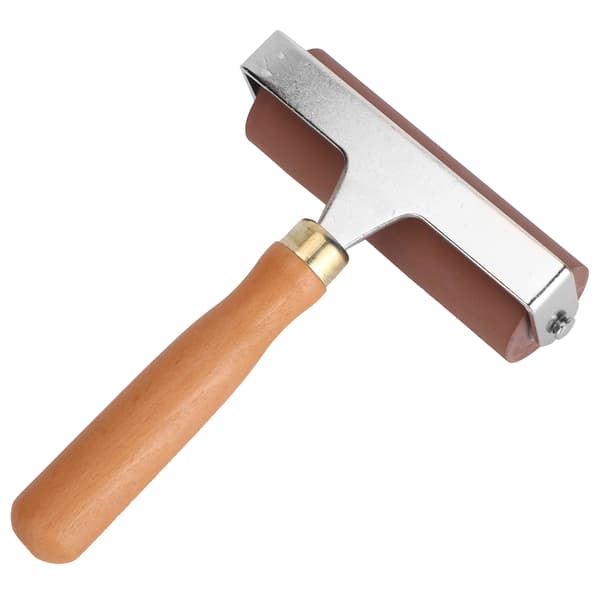 Brayer Blød Fleksibel Robust Holdbar Elastisk Gummirulle til Bogtryk Scrapbøger 10cm