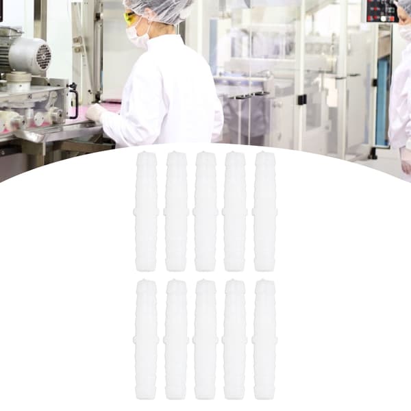 10 st plastslangkoppling rak skarvförbindare 6mm x 6mm