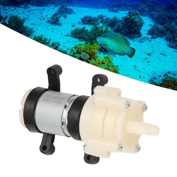 12V DC Mini membranpump för akvarium, tedispenser, kompakt låg ljudnivå