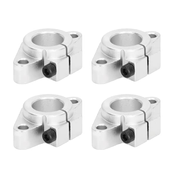 4-pack linjär rörelseaxelstödfäste aluminiumlegering skenstyrningsblock SHF16 för precisionsmaskiner