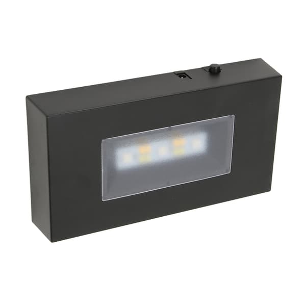 LED-lysstanderbase USB-drevet multimodus assorterede farver sort ABS rektangulær lysdisplaybase til glaskasse