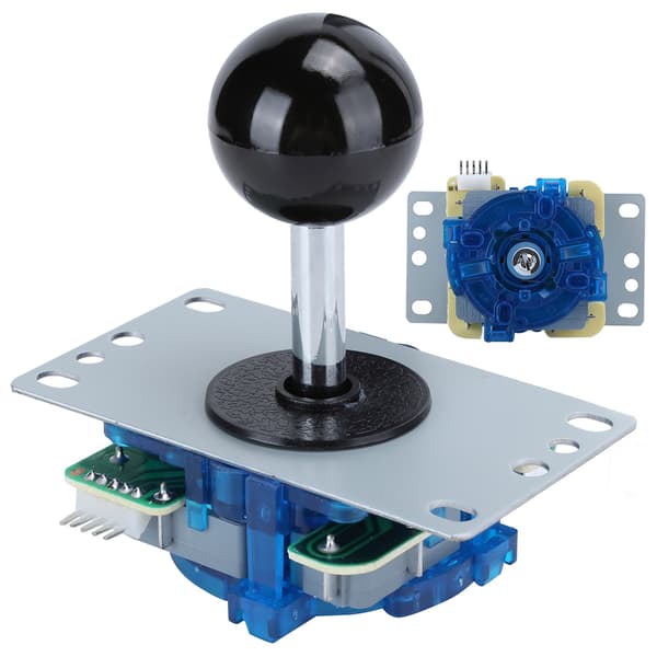 Arcade Joystick Gaming Console Controller, Højfølsom Lag-fri Kamp Pad, Sort Tilføjelse