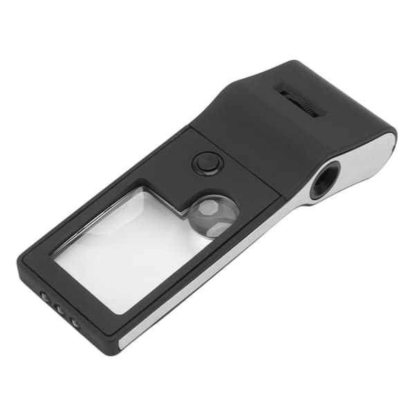 Bärbar LED-förstoringsglas 3X 10X 55X med UV-detektering