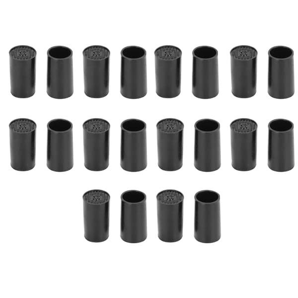 10 par højhælede spidshætter sorte CPU polyurethan sko reparationssæt indvendig diameter 9 mm