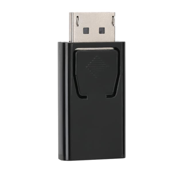 2 kpl musta ABS DP uros-HDMI naaras -sovitin PC-kannettaville
