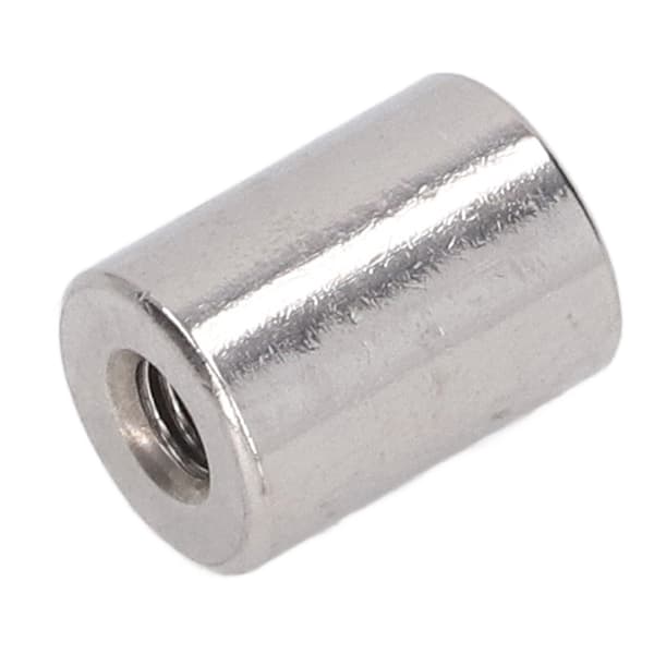 20 stk. M5x0,8 rustfrit stål 304 hungevind rundstangsforbinder, 12 mm OD, 16 mm længde