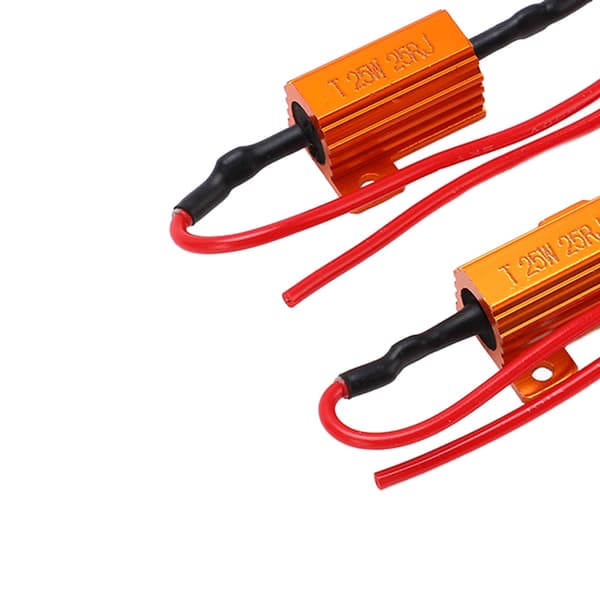2 stk. 25W 25Ω LED belastningsmodstandsdekoder, anti-flimmer holdbar indikator, universel pasform