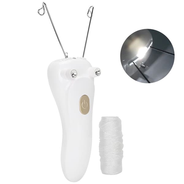 Elektrisk tråd-epilator hårfjerner USB-opladning bomuldstråd-epilator (vært bomuldstråd USB-kabel) (guld)