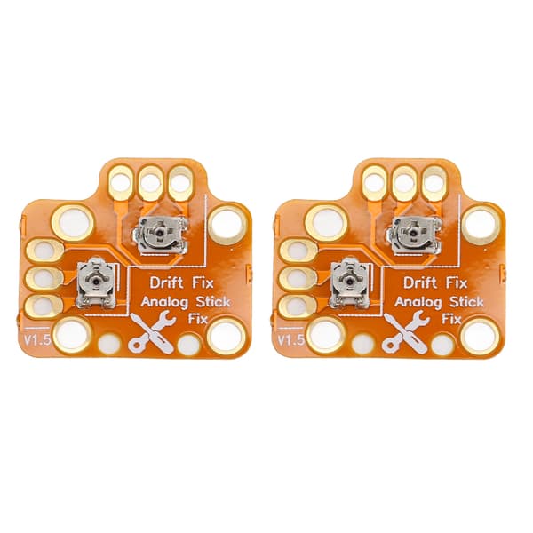 2 STK Gamepad Joystick Drift Reparation PCB Guld 1.9x1.8x0.2cm til PS4 PS5 Xbox One Series S X Controller