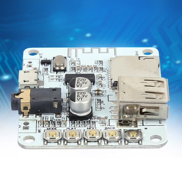 Trådløs Bluetooth 5.0 Stereo Forstærkermodul med USB/TF MP3 WMA WAV FLAC Dekoder