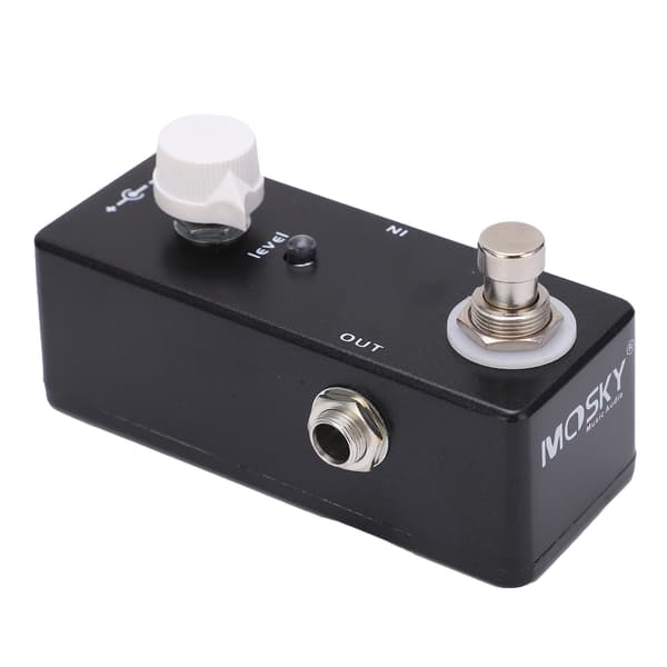 Elgitarr Volymeffektpedal Knoppkontroll Dämpare med True Bypass Stämtillbehör 20mA