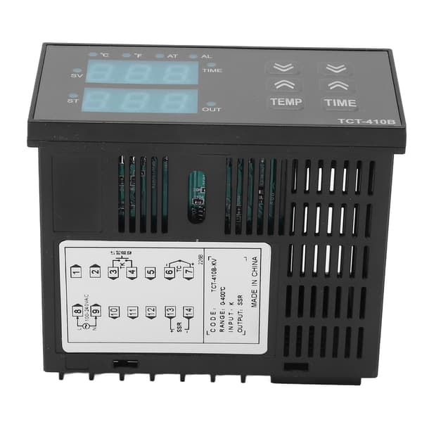 Termostatstyring 2-i-1 Digital Display Timer til Varmepresse 100-240V