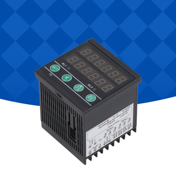 BERM 6-cifret multifunktionstæller, industriel LED-display timermåler til samlebånd, 100-240VAC