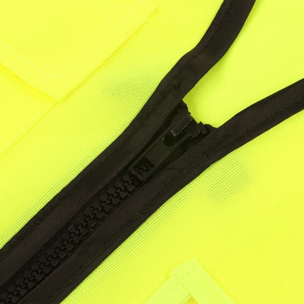 Hi-Vis Reflekterende Sikkerhedsvest, Polyester Arbejdstøj, Lommer, Ingeniør, Størrelse M