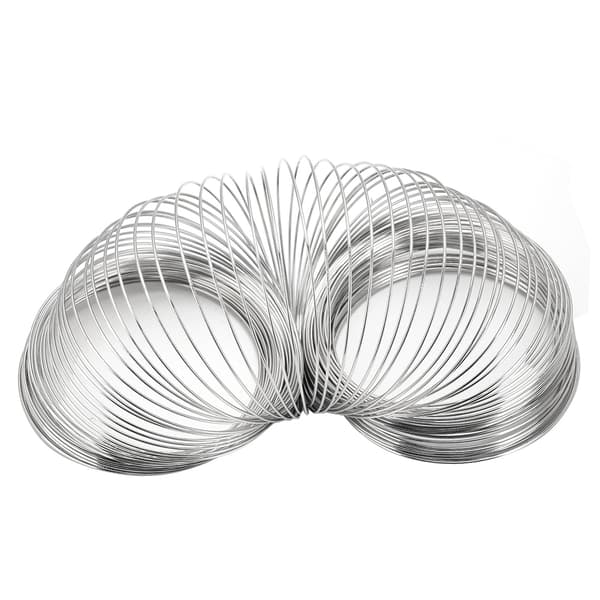 100 stk. 55 mm diameter Memory Wire Armbåndsløkker til smykkefremstilling