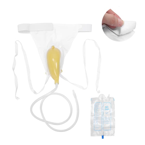 Urindrænpose Bærbar Urinal til ældre sengeliggende patienter 1000ml