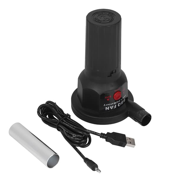 5V Bärbar BBQ-fläkt med USB-kabel för utomhusmatlagning