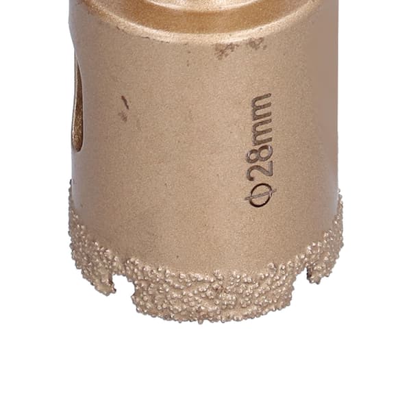 28 mm loddet diamantkerneborehulsav til glas, keramik, marmor, sten