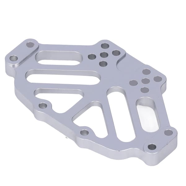 CNC Aluminium Styrstångsfäste för Tamiya 1/10 CR-01 Rock Crawler, Silver, 4-pack