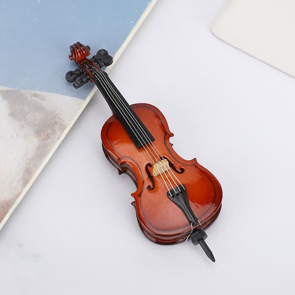 Lindetræ Celloformet Ornament 3-dimensionel Dekorativ Køleskabsmærkat