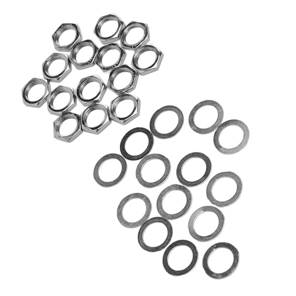 M9 Innergänga Silver Elgitarr Bas Pickup Monteringsskruvsats Uttag Kontaktfäste Set