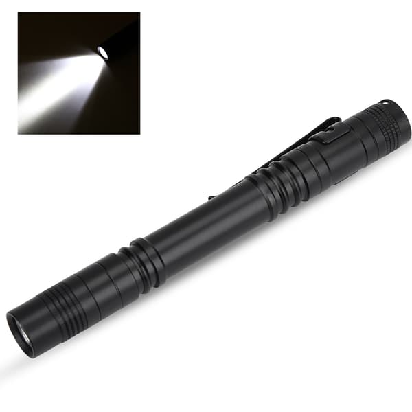 Bærbar Penlight LED Lommelygte, Super Lys til EDC & Camping, Enkeltpakke, Sort