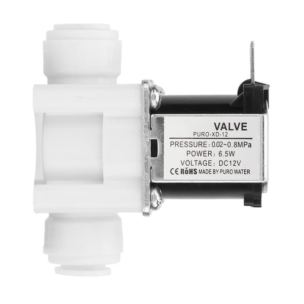1 st 12V DC elektrisk magnetventil, snabbkoppling i plast, normalt stängd