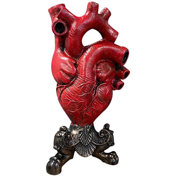 Harpiks Anatomisk Hjertevase Moderne Hjertemodel Kontor Hjem Skrivebordsindretning