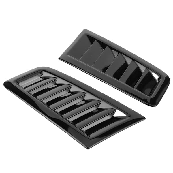 2 stk. universelle motorhjelmsudluftninger motorhjelm bildele til Focus RS MK2 Style Glanssort
