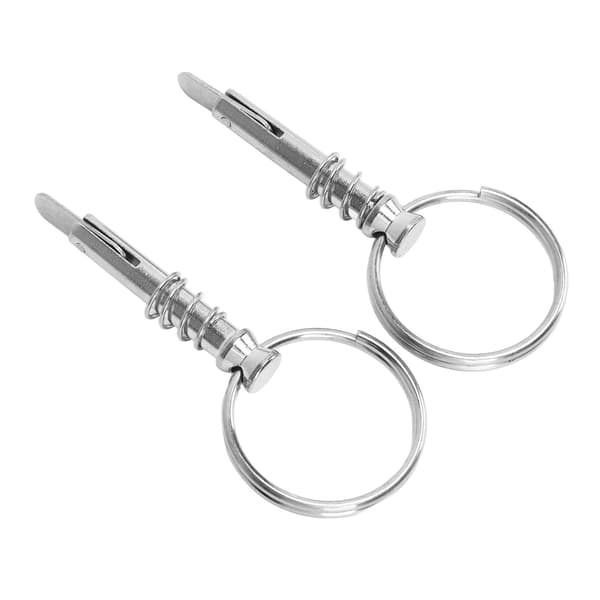 2 stk. lynkoblingsstifter i rustfrit stål til båd, marine hardware, Bimini-top, dækmontering, skibsværft