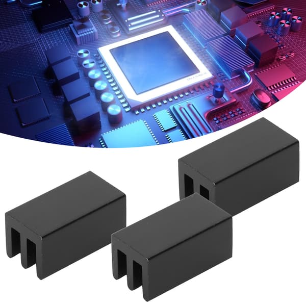 40 st kylflänsar i aluminium för PCB-chip 8,5x8x16mm