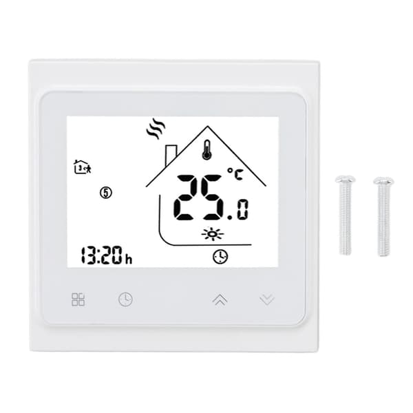 Programmerbar termostat Digital berøringsskærm Stor LCD-skærm Temperaturregulator