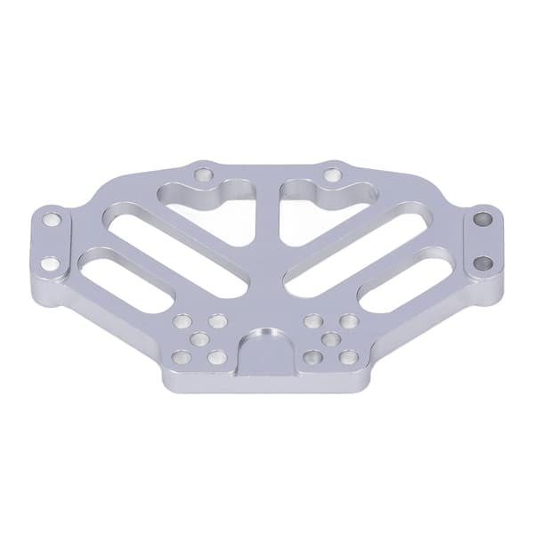CNC Aluminium Styrstångsfäste för Tamiya 1/10 CR-01 Rock Crawler, Silver, 4-pack
