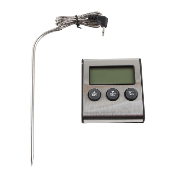 Digital matlagningstermometer med alarm, multifunktionell köks- och industriell matprob
