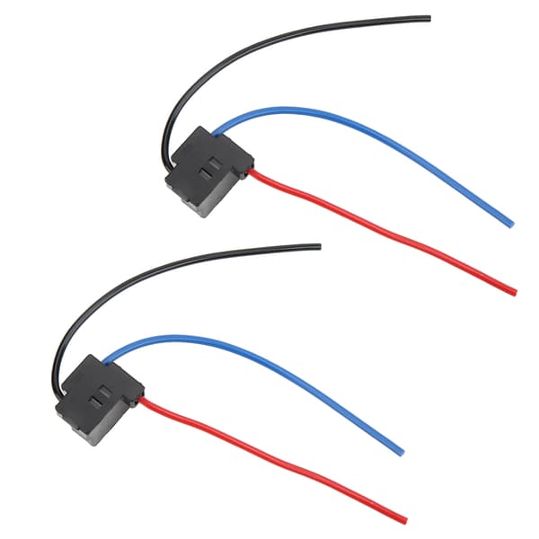 2 stk. H4 Forlygteforbindere 4 Sorte Ledningsnet med Ledninger til Auto & Industrimaskiner