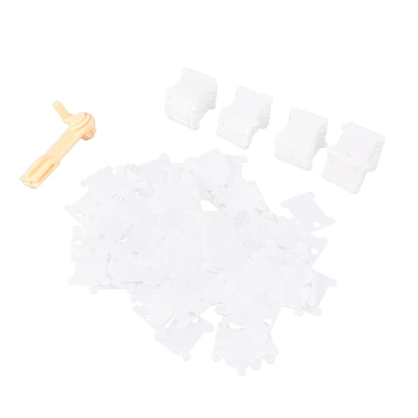 Plastik Floss Bobbin Nem Vikling Holdbar Stærk Langvarig Brug Broderitråd Organizer