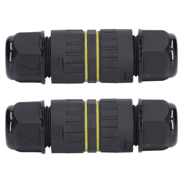 2-pack M25 Kopplingsdosa 4-kärnig IP68 Vattentät 10-14 mm Utomhuskabelkontakt