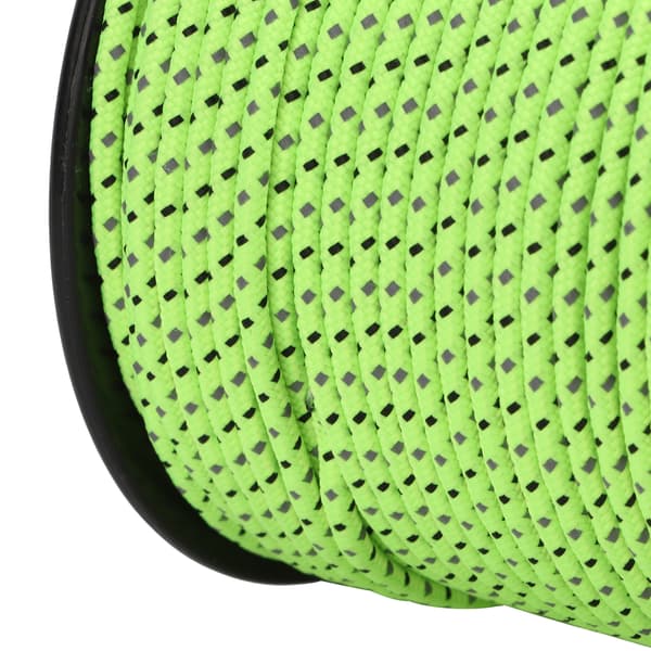 Lysende reflekterende reb til camping, vandreture og telte – 50m/164ft udendørs universalreb