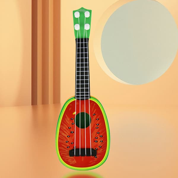 Barn ukulele leksak 4-strängad plast mini gitarr replika musikinstrument för nybörjare 1st