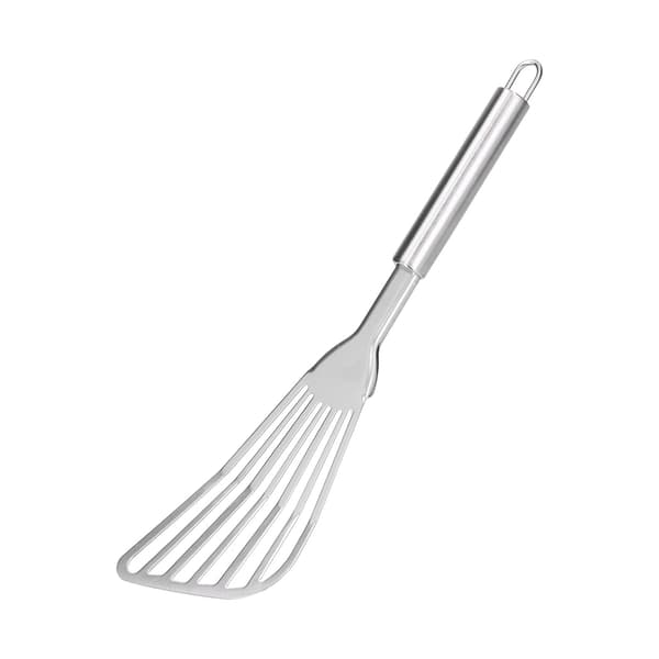 Polerad tjock fiskvändare, hålslev för kök, camping, restaurangmatlagning, stekspade
