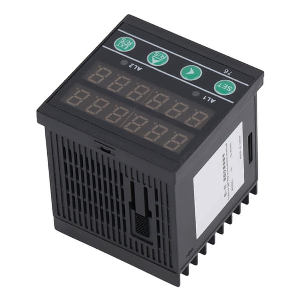 BERM 6-cifret multifunktionstæller, industriel LED-display timermåler til samlebånd, 100-240VAC