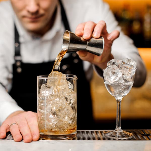 304 Rustfrit Stål Vinmål Dobbelt Cocktail Jigger til Bar 50/25cc