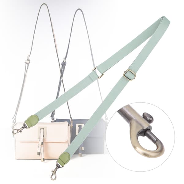 Håndlavet DIY Patchwork Tilbehør Justerbar Crossbody Taske Læderrem til CBD065-066Grøn