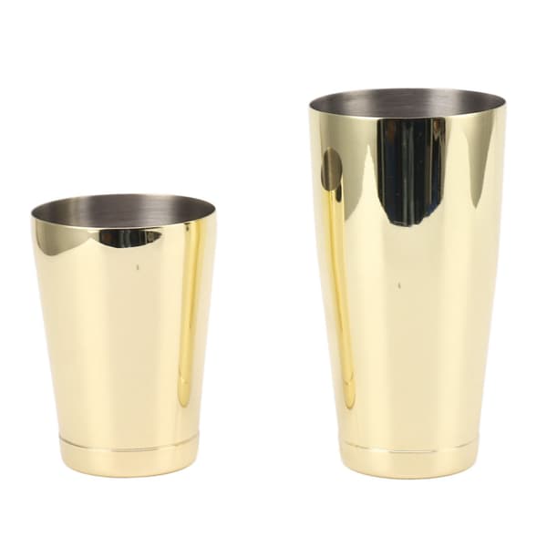 Forgyldt 304 Rustfrit Stål Cocktail Shaker Martini Mixer Sæt