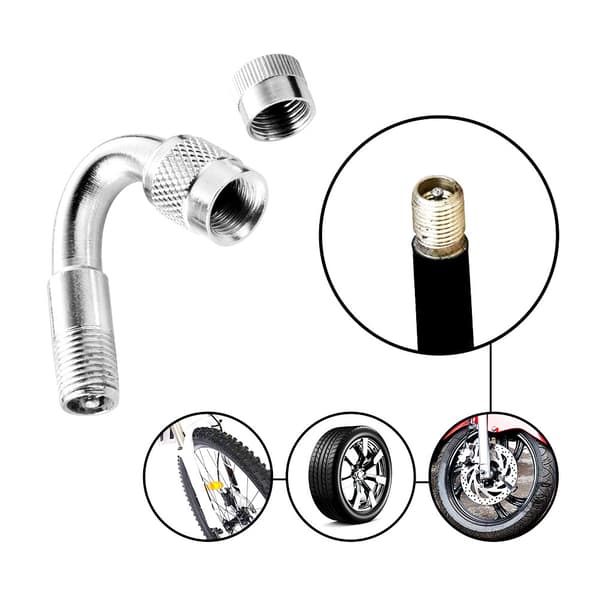 45/90/135 graders bil motorcykel cykel ventiladapter däckslang förlängningsadapter