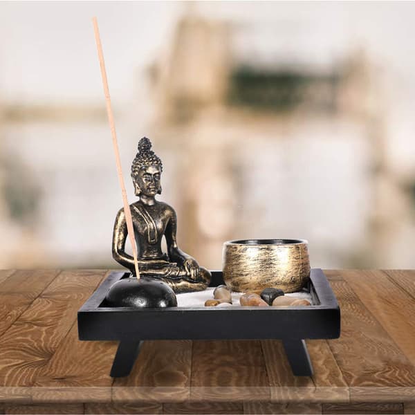 Buddha Staty Värmeljushållare Rökelsebrännare Heminredningspresent